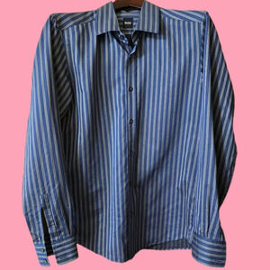 Boss Striped Button Down Shirt